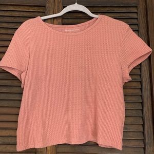 Pink short sleeve shirt